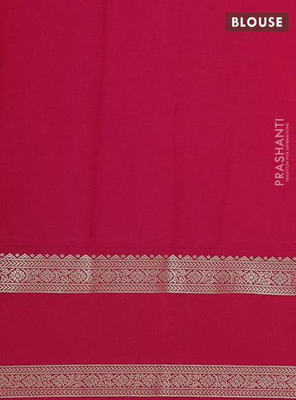 Semi kanchipuram silk saree sandal and pink with zari woven stripes pattern and rettapet zari woven korvai border