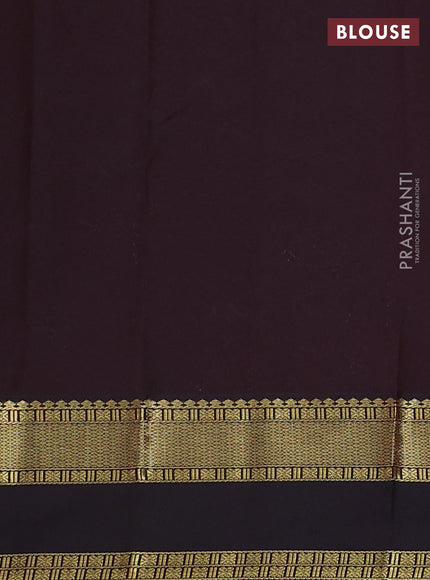 Semi kanchipuram silk saree PINK and coffee brown with zari woven buttas and rettapet zari woven korvai border