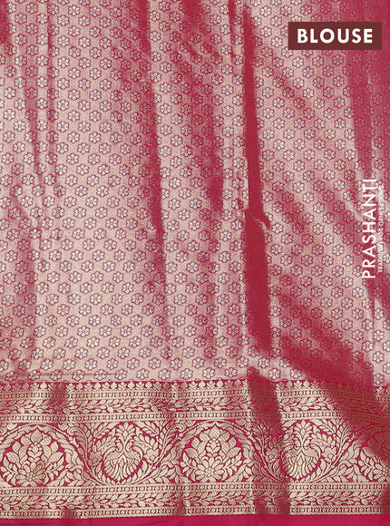 Bangalori tissue silk saree pastel green and pink with silver zari woven brocade weaves and zari woven border