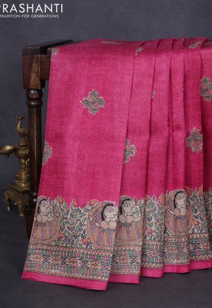 Collection image for: Madhubani Printed Silk Sarees