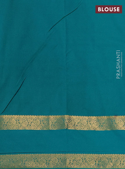 Bangalori silk saree purple and teal green shade with zari woven buttas and rettapet zari woven border and Butta style