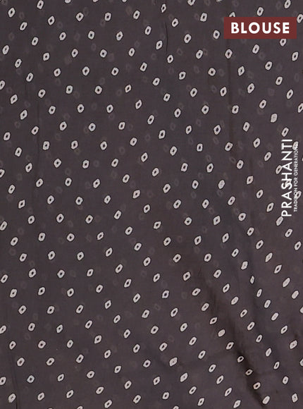 Kota doria saree grey and off white with allover warli prints and printed border