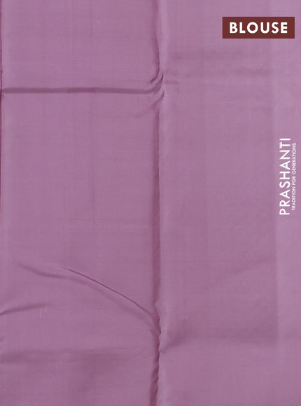 Pure kanchipuram silk saree maroon and pastel pink with zari woven buttas and zari woven butta border