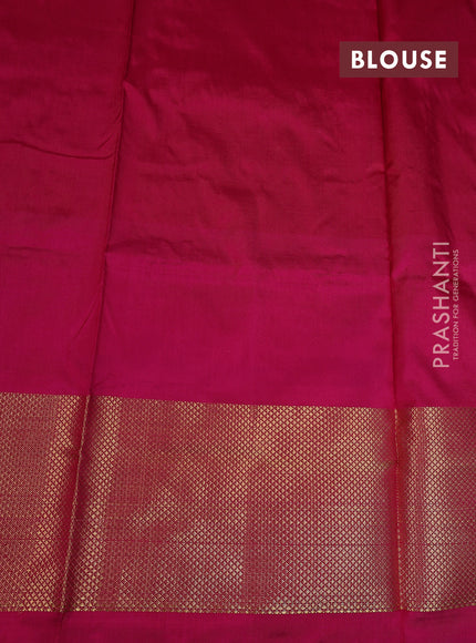 Ikat silk kids lehenga light blue and pink with allover ikat weaves and long ikat woven zari border