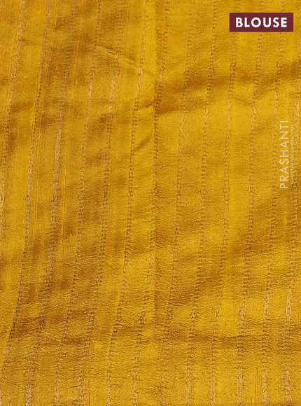 Banarasi raw silk saree purple and mustard yellow with woven buttas in borderless style