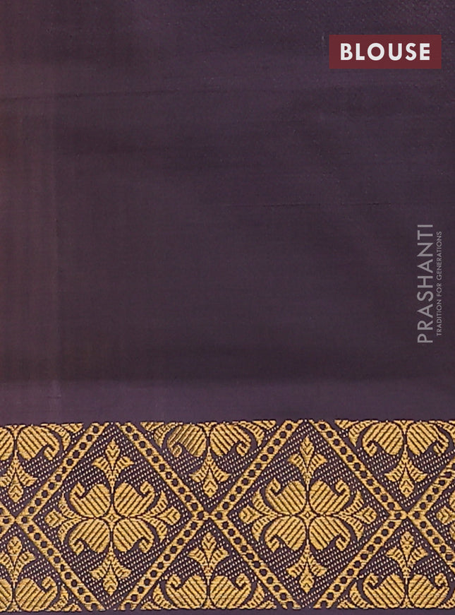 Banana pith saree yellow and deep wine with thread woven buttas and zari woven border