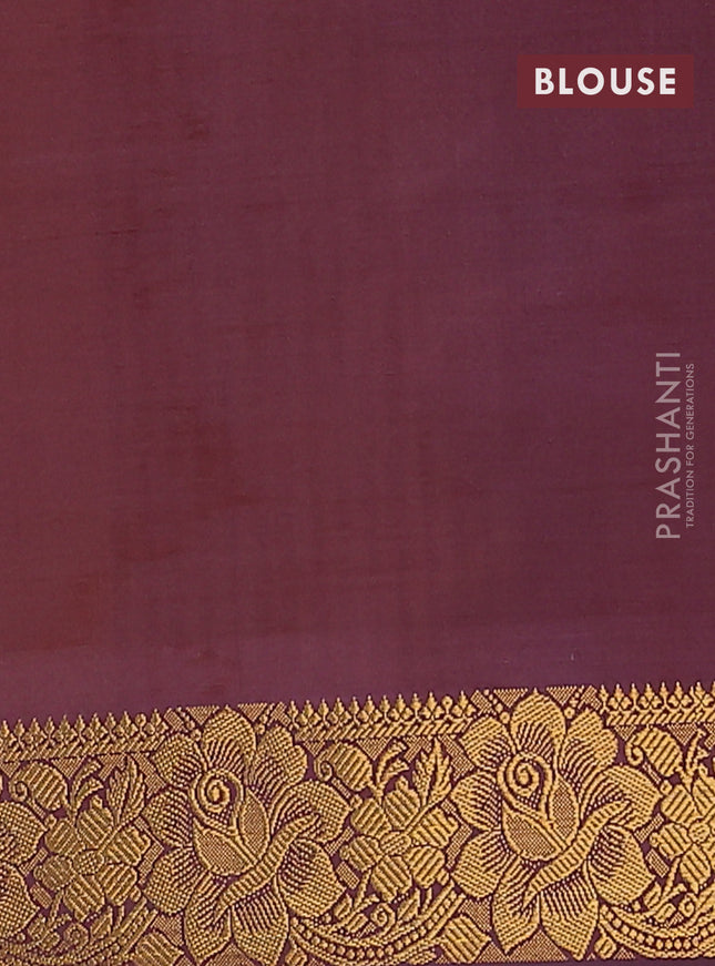 Banana pith saree mango yellow and deep maroon with thread woven buttas and zari woven border
