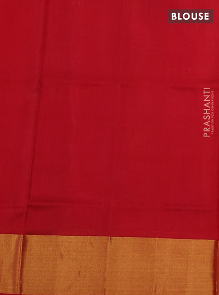 Pure uppada silk saree candy pink and maroon with jamdhani buttas and jamdhani design pallu