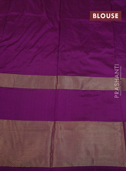 Ikat silk kids lehenga pink shade and violet with allover ikat weaves and long ikat woven zari border
