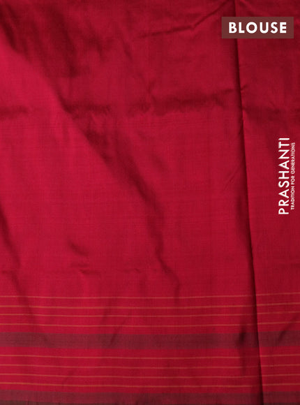 Pochampally silk saree lavender and pink with allover ikat weaves and long ikat woven border