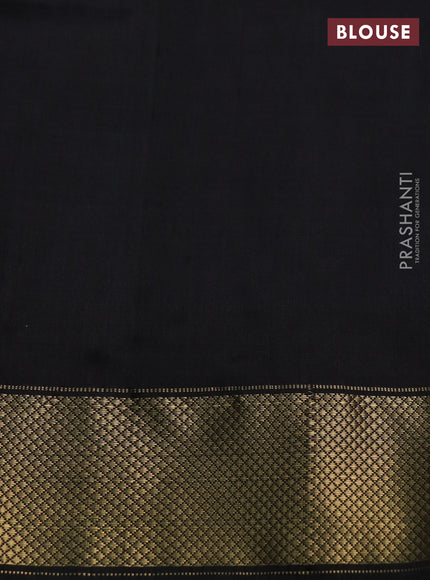 Pochampally silk saree black pink and black with allover ikat weaves and zari woven border