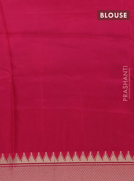 Munga crepe silk saree black and pink with silver & gold zari woven buttas and rich zari woven pallu