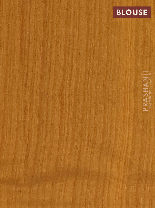 Banarasi semi matka saree dark mustard with thread & silver zari woven buttas and zari woven piping border