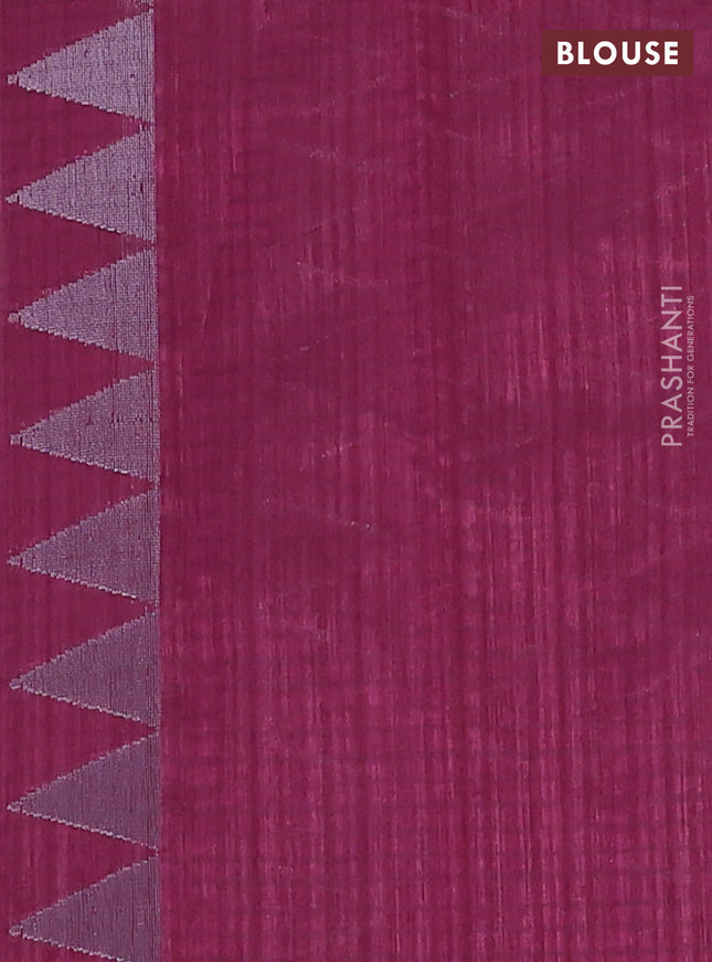 Banarasi semi matka saree wine shade with allover silver & gold zari weaves and zari woven butta border
