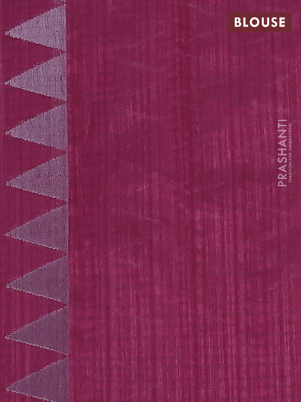Banarasi semi matka saree wine shade with allover silver & gold zari weaves and zari woven butta border