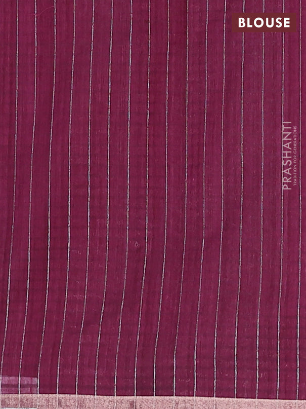 Banarasi semi matka saree wine shade with woven buttas and zari woven piping border