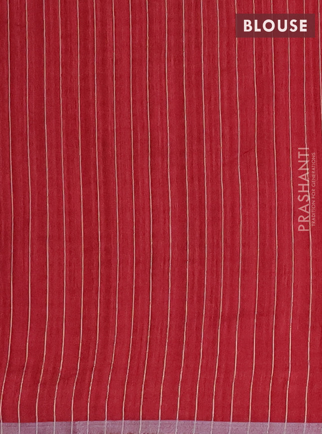 Banarasi semi matka saree maroon with allover zari woven geometric buttas and woven border