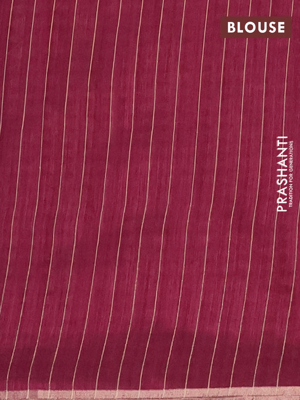 Banarasi semi matka saree wine shade with allover zari woven geometric buttas and woven border