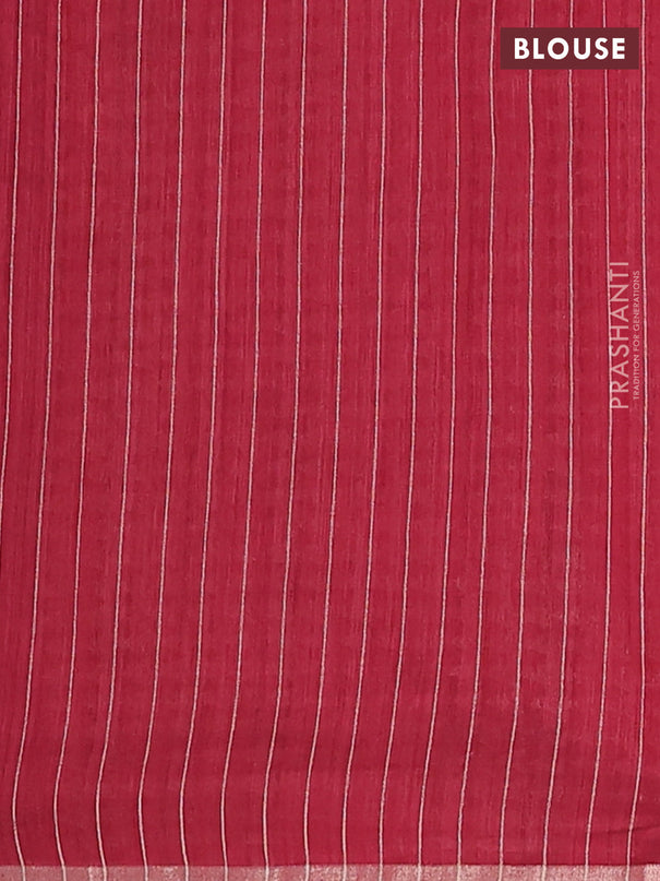 Banarasi semi matka saree maroon with allover zari woven geometric buttas and woven border