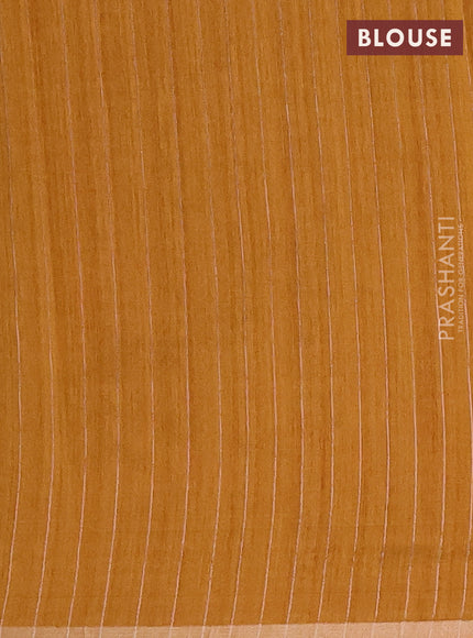 Banarasi semi matka saree dark mustard with allover zari woven geometric buttas and woven border