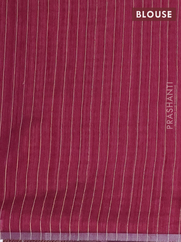 Banarasi semi matka saree wine shade with allover zari woven geometric buttas and woven border