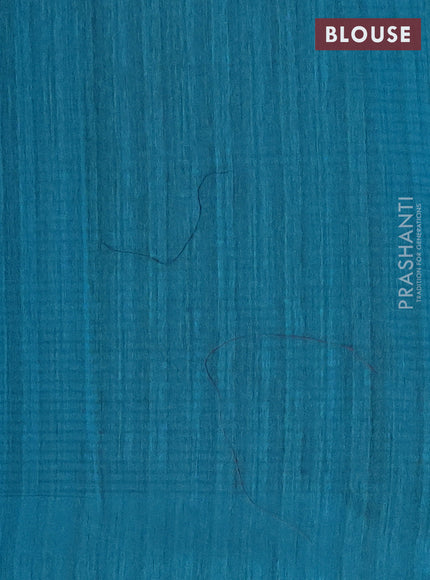 Banarasi semi matka saree teal green shade with allover zari woven geometric buttas and zari woven border