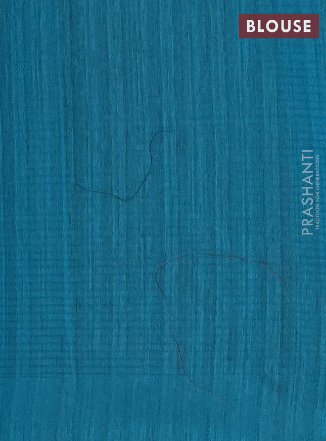 Banarasi semi matka saree teal green shade with allover zari woven geometric buttas and zari woven border