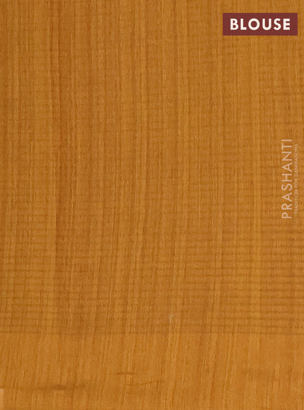 Banarasi semi matka saree dark mustard with allover zari woven geometric buttas and zari woven border