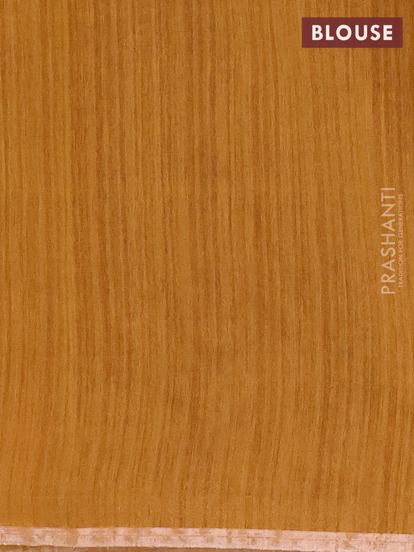 Banarasi semi matka saree dark mustard with woven buttas and zari woven piping border