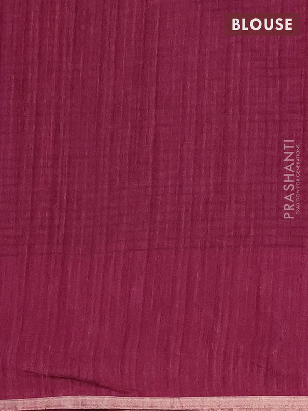 Banarasi semi matka saree wine shade with woven buttas and woven butta border