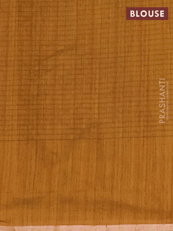 Banarasi semi matka saree dark mustard with woven buttas and woven butta border