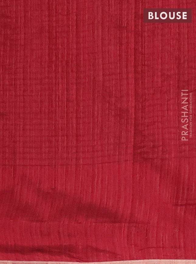 Banarasi semi matka saree maroon with woven buttas and woven butta border