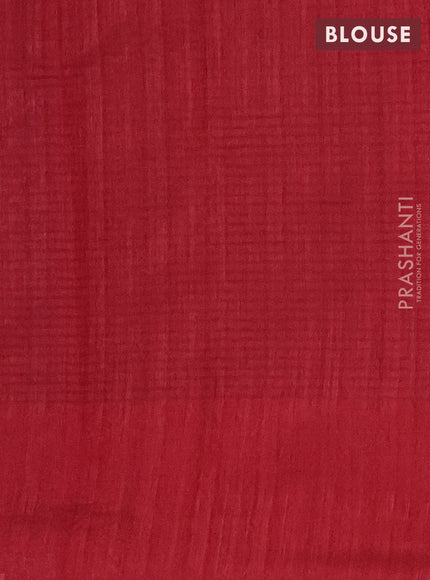 Banarasi semi matka saree maroon with silver & gold zari woven buttas in borderless style