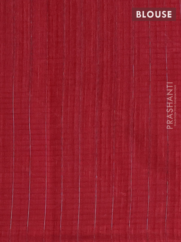 Banarasi semi matka saree maroon with silver & gold zari woven buttas and zari woven piping border