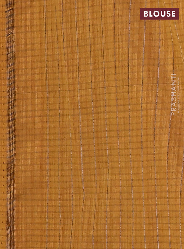 Banarasi semi matka saree dark mustard with thread & zari woven buttas and woven border