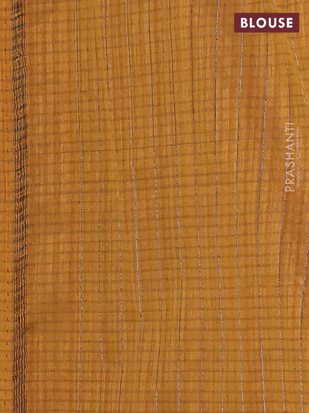 Banarasi semi matka saree dark mustard with thread & zari woven buttas and woven border