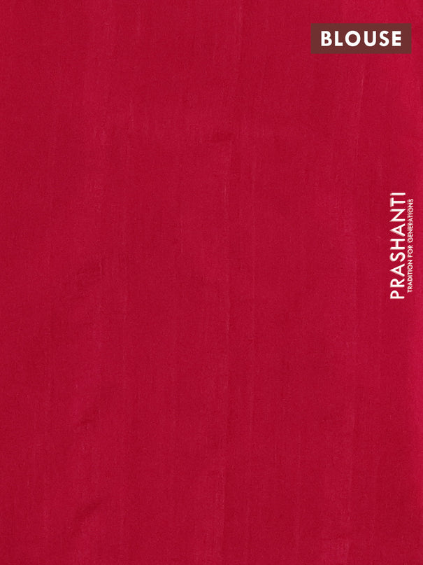 Semi tussar saree pink with kalamkari applique work