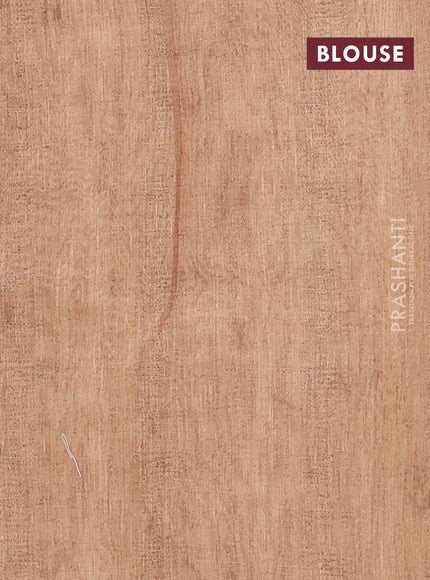 Semi linen saree sandal with allover madhubani prints & mirror work