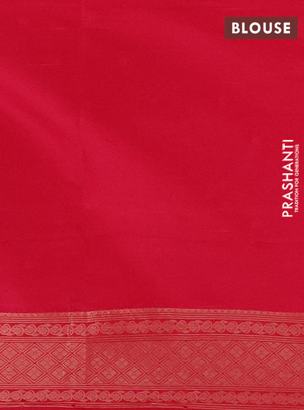 Semi soft silk saree pink with allover zari woven checked pattern and zari woven butta border