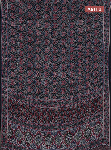 Semi crepe saree green with allover prints and printed border