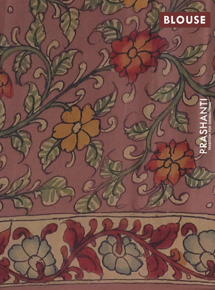 Semi crepe saree beige black and pastel brown with allover prints and printed border