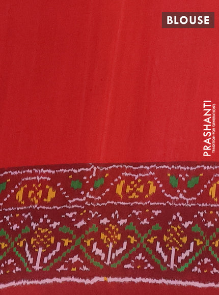 Semi crepe saree black and maroon with allover prints and printed border