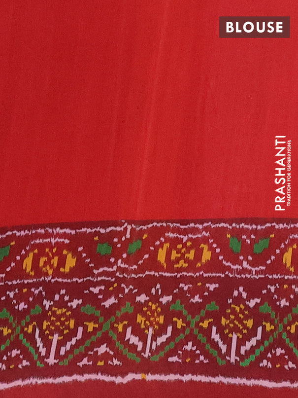 Semi crepe saree black and maroon with allover prints and printed border