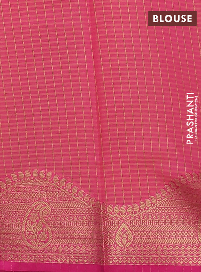 Banarasi semi dupion silk saree dual shade of greenish purple and pink with zari woven paisley buttas and zari woven border