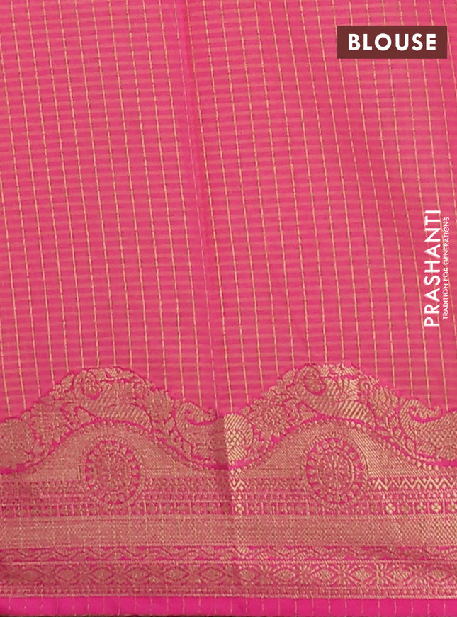 Banarasi semi dupion silk saree dual shade of greenish purple and pink with zari woven paisley buttas and zari woven border