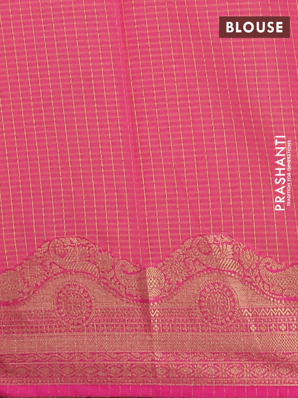 Banarasi semi dupion silk saree dual shade of greenish purple and pink with zari woven paisley buttas and zari woven border