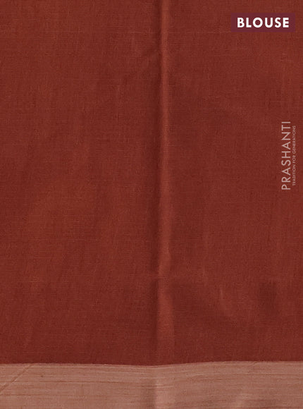 Kota silk cotton saree pastel violet and mustard yellow with allover block prints and printed border