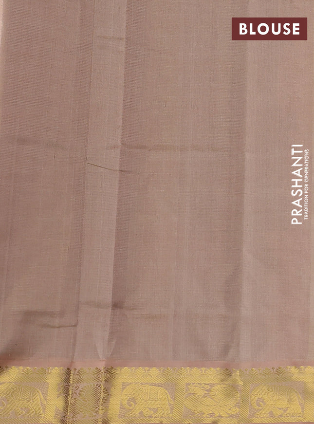 Silk cotton saree maroon and sandal with allover vairosi pattern and zari woven border