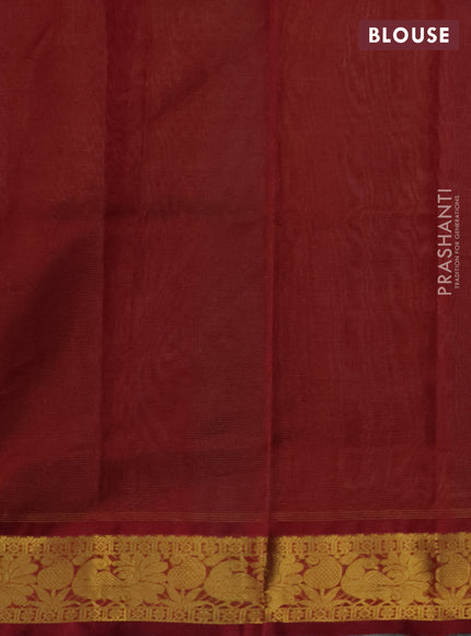 Silk cotton saree grey and maroon with allover vairaosi pattern and zari woven border