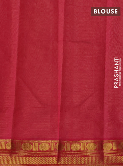 Silk cotton saree beige and pink with allover vairaosi pattern and zari woven border